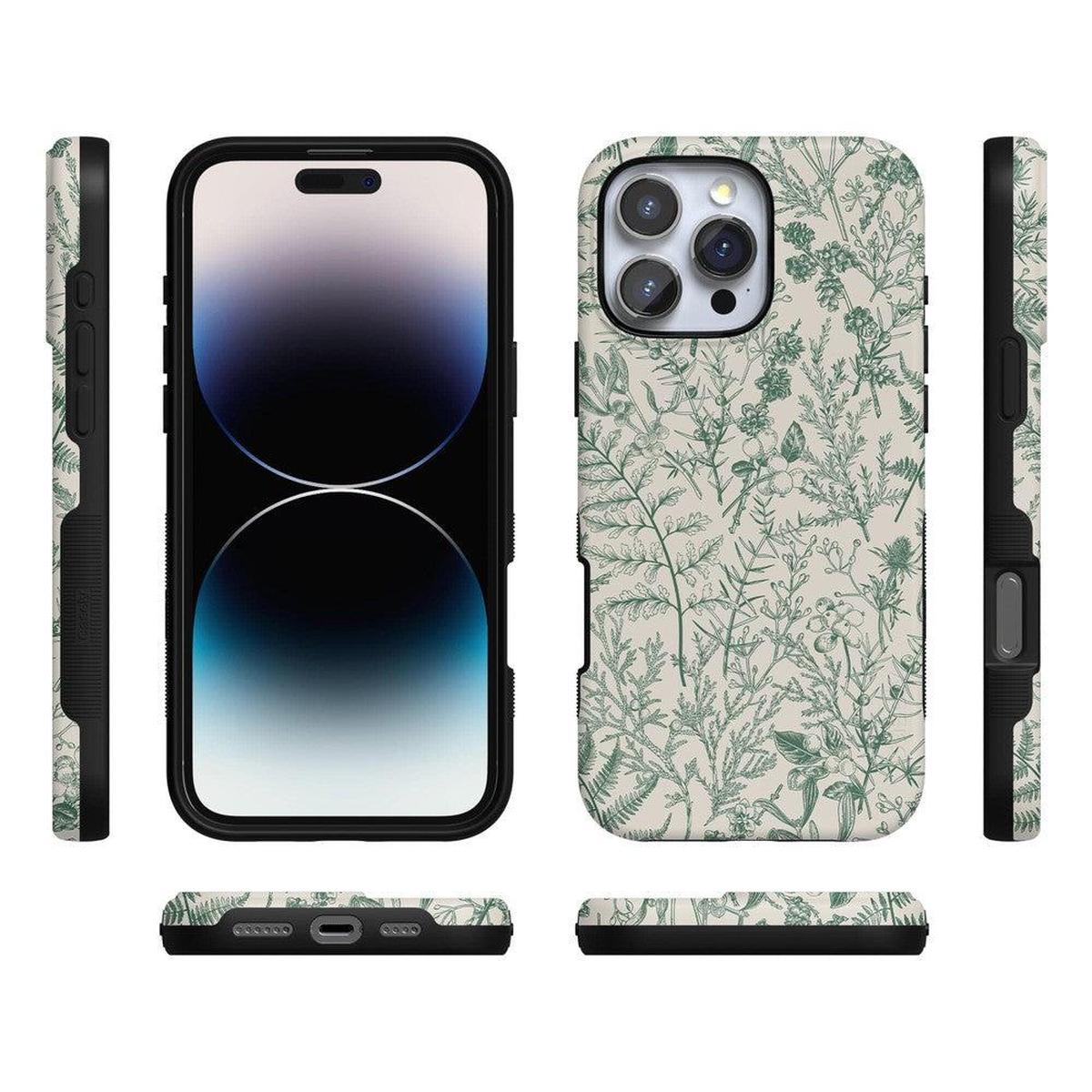Sage Garden | Green Floral Case iPhone Case get.casely