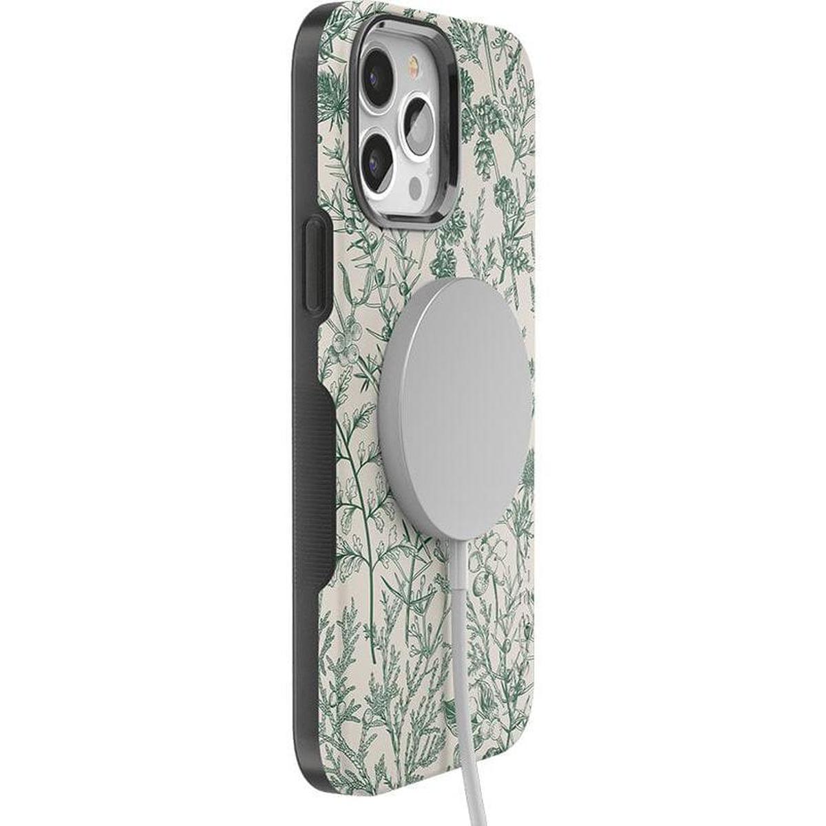 Sage Garden | Green Floral Case iPhone Case get.casely
