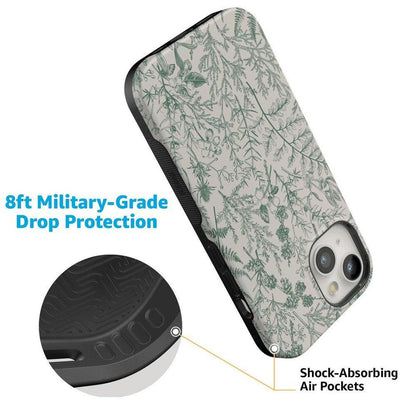 Sage Garden | Green Floral Case iPhone Case get.casely
