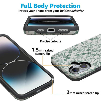 Sage Garden | Green Floral Case iPhone Case get.casely