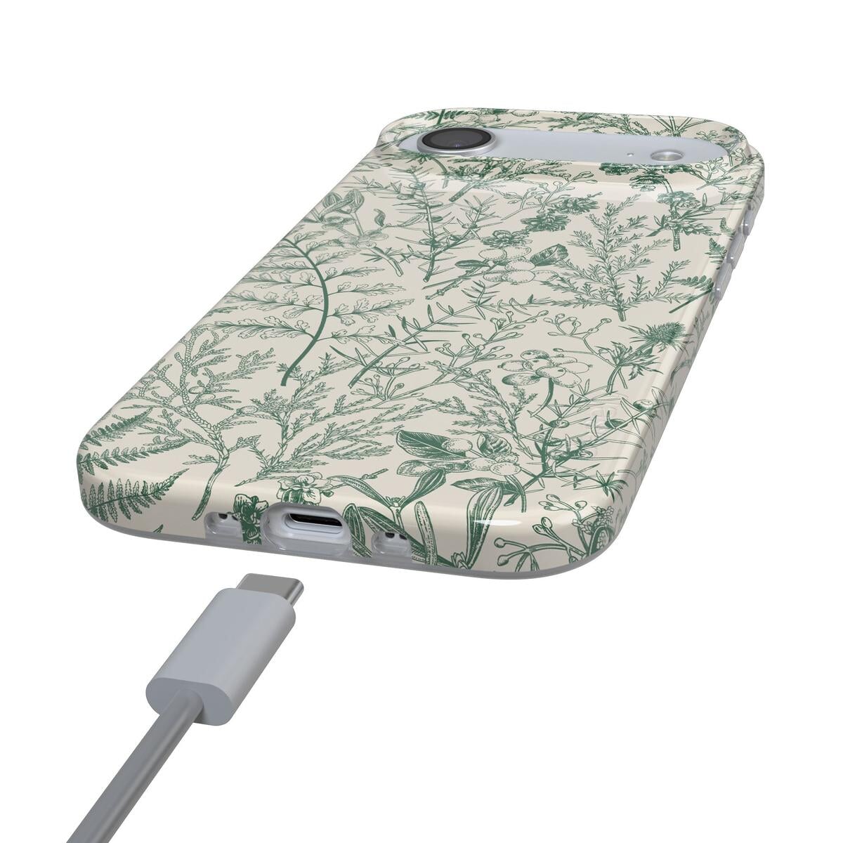 Sage Garden | Green Floral Case iPhone Case get.casely