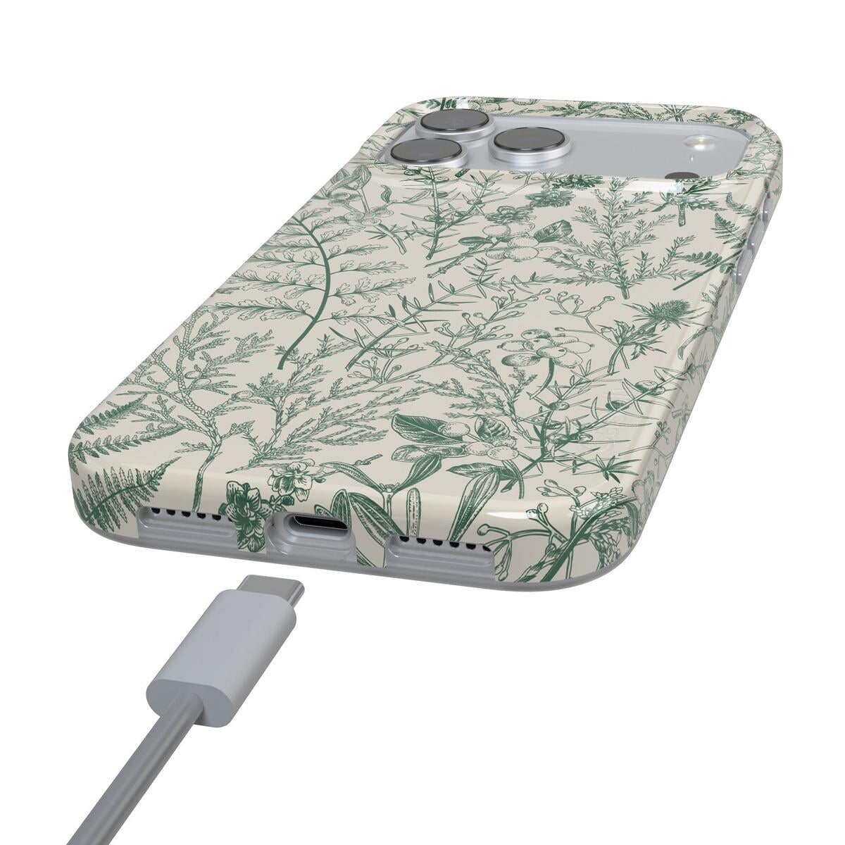 Sage Garden | Green Floral Case iPhone Case get.casely