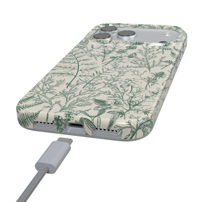 Sage Garden | Green Floral Case iPhone Case get.casely