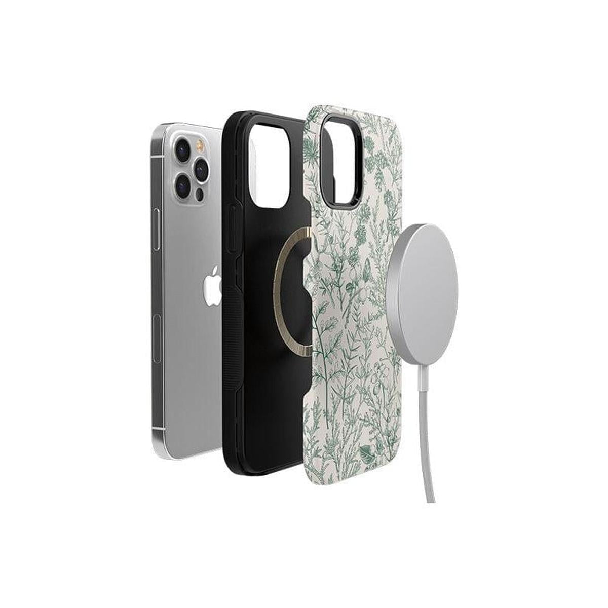 Sage Garden | Green Floral Case iPhone Case get.casely