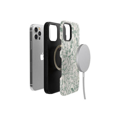 Sage Garden | Green Floral Case iPhone Case get.casely