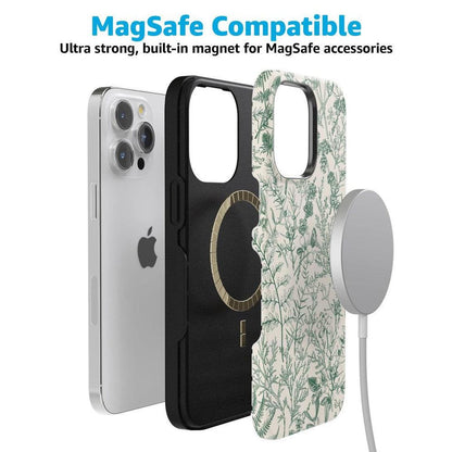Sage Garden | Green Floral Case iPhone Case get.casely