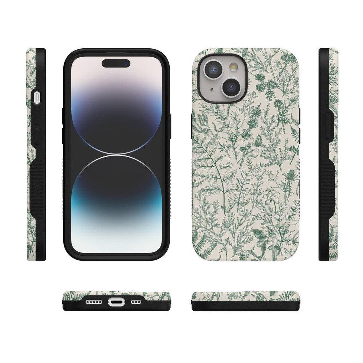 Sage Garden | Green Floral Case iPhone Case get.casely