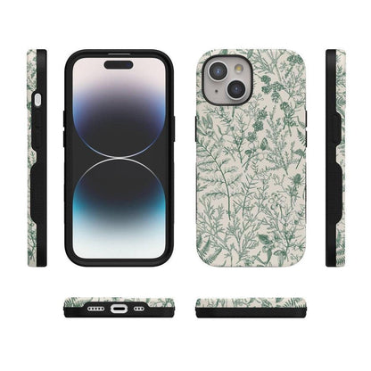 Sage Garden | Green Floral Case iPhone Case get.casely