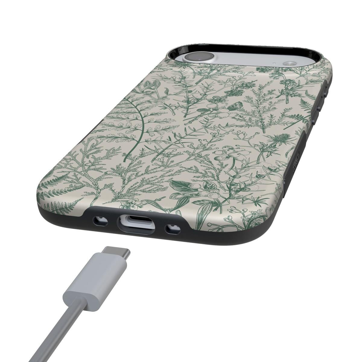 Sage Garden | Green Floral Case iPhone Case get.casely
