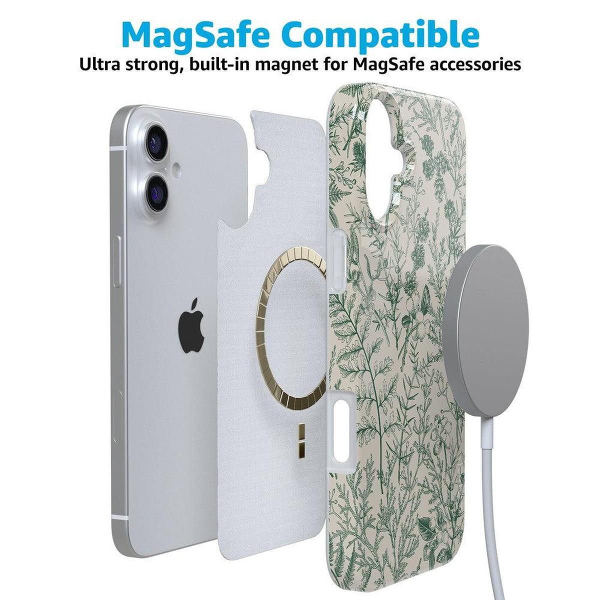 Sage Garden | Green Floral Case iPhone Case get.casely