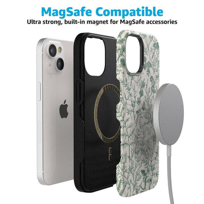 Sage Garden | Green Floral Case iPhone Case get.casely