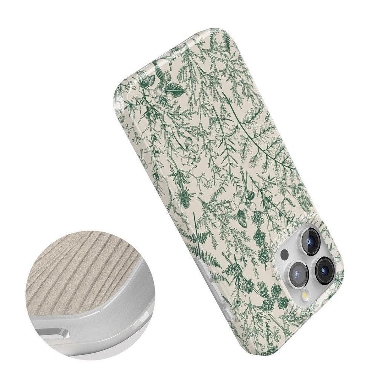 Sage Garden | Green Floral Case iPhone Case get.casely