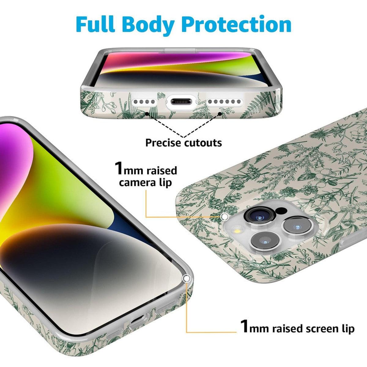 Sage Garden | Green Floral Case iPhone Case get.casely