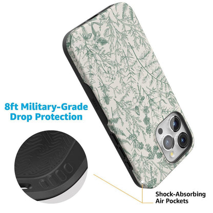 Sage Garden | Green Floral Case iPhone Case get.casely