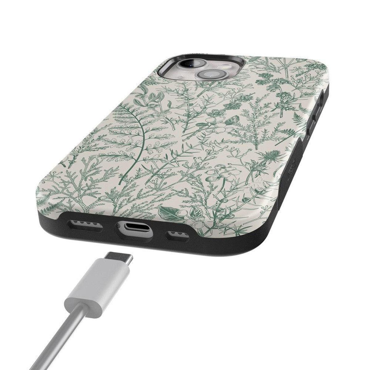 Sage Garden | Green Floral Case iPhone Case get.casely