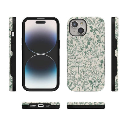 Sage Garden | Green Floral Case iPhone Case get.casely