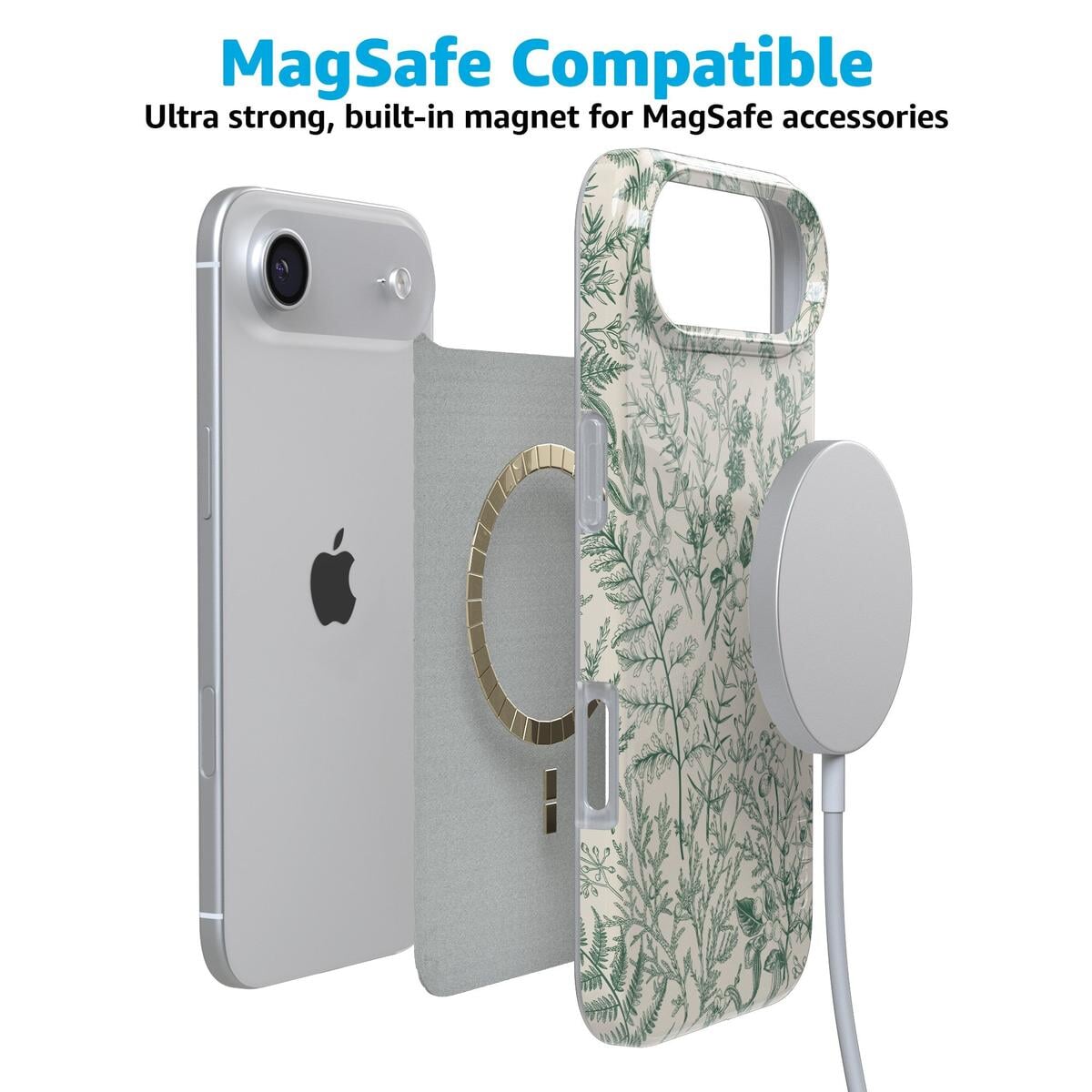 Sage Garden | Green Floral Case iPhone Case get.casely