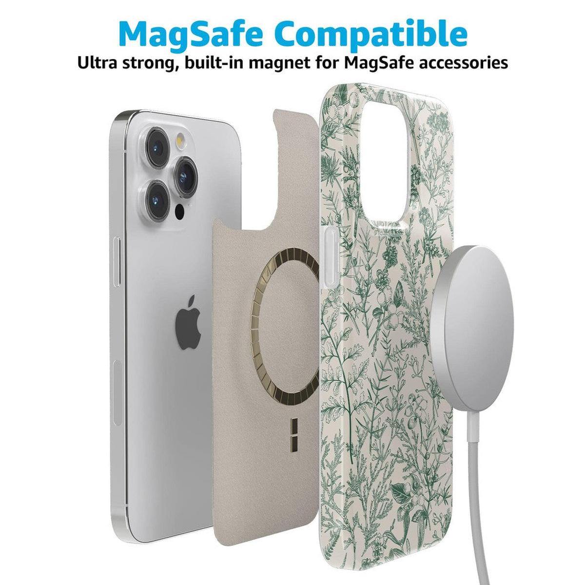 Sage Garden | Green Floral Case iPhone Case get.casely
