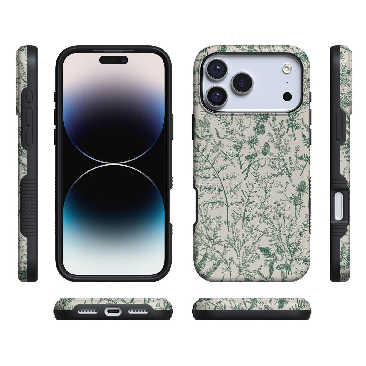 Sage Garden | Green Floral Case iPhone Case get.casely