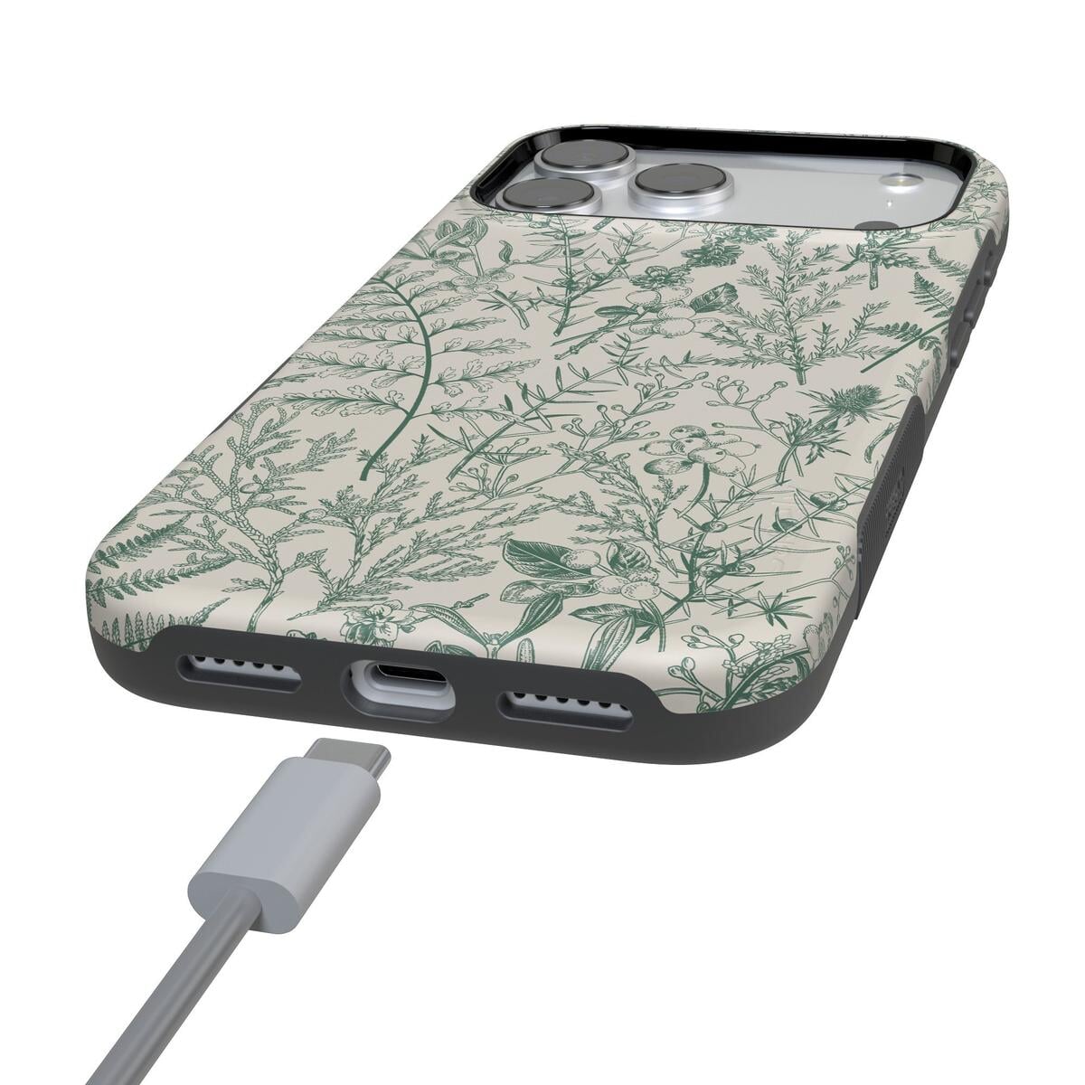 Sage Garden | Green Floral Case iPhone Case get.casely