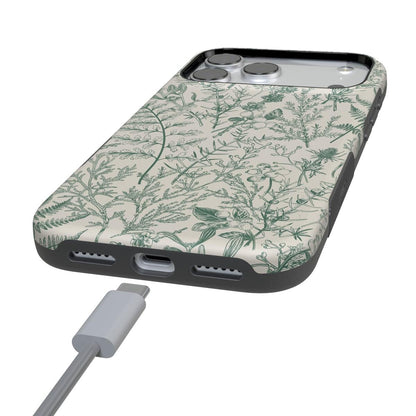 Sage Garden | Green Floral Case iPhone Case get.casely