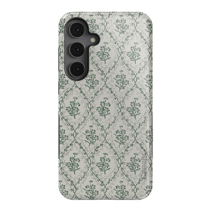 Sage Tapestry | Floral Vines Case iPhone Case get.casely Bold Flex + MagSafe® Galaxy S25 Plus