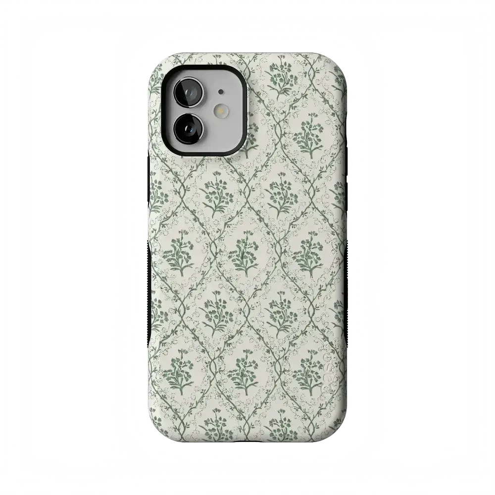 Sage Tapestry | Floral Vines Case iPhone Case get.casely Bold Flex + MagSafe® iPhone 12 Pro