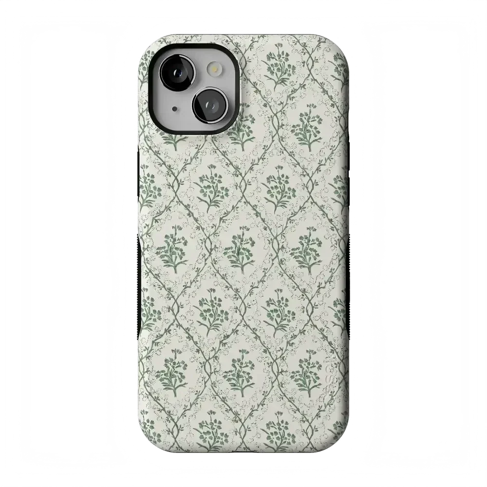 Sage Tapestry | Floral Vines Case iPhone Case get.casely Bold Flex + MagSafe® iPhone 15 Plus