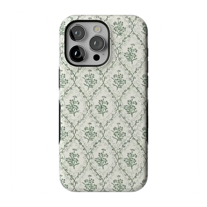Sage Tapestry | Floral Vines Case iPhone Case get.casely Bold Flex + MagSafe® iPhone 15 Pro Max