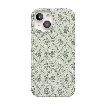 Sage Tapestry | Floral Vines Case iPhone Case get.casely Classic + MagSafe® iPhone 15 Plus