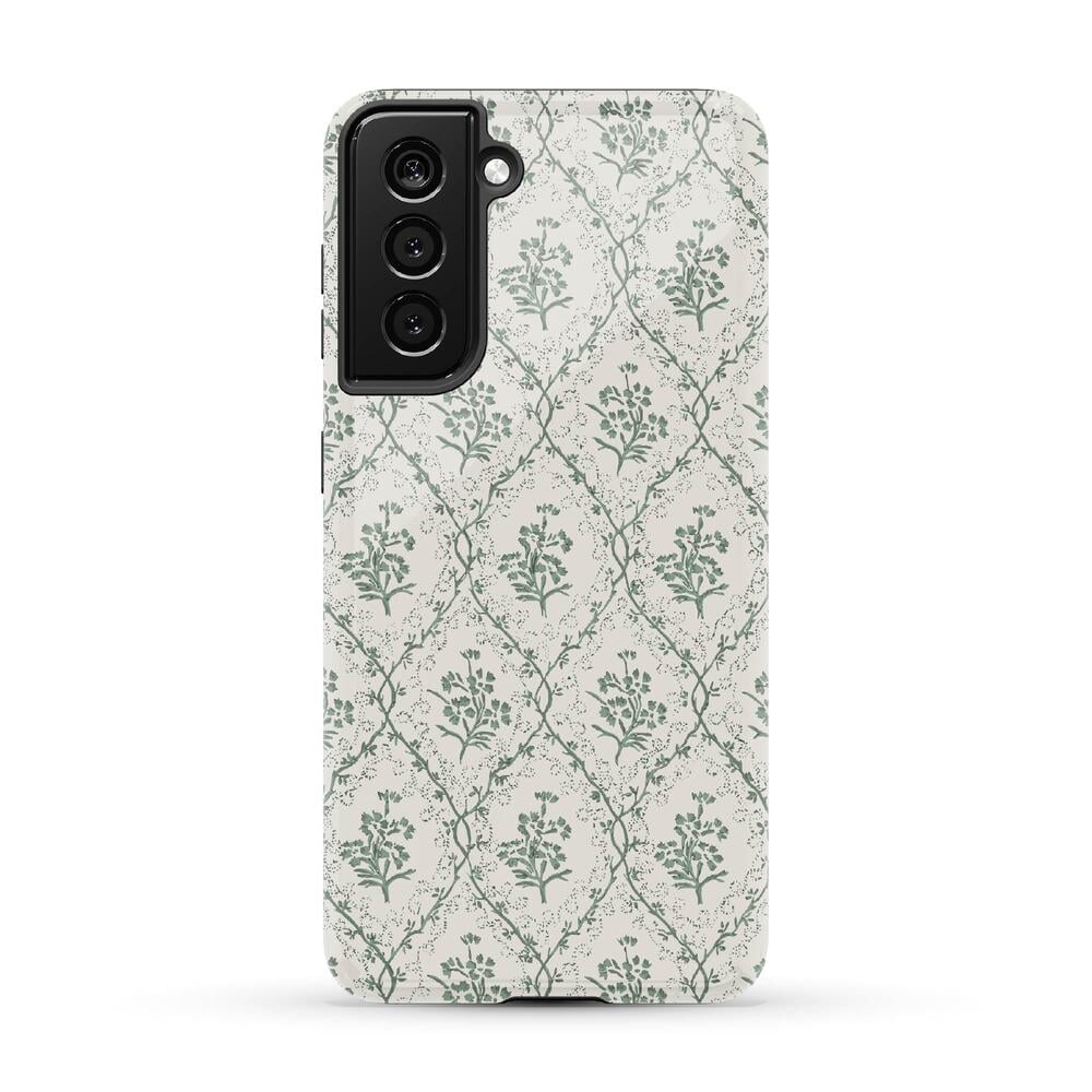 Sage Tapestry | Floral Vines Case iPhone Case get.casely Essential Galaxy S21