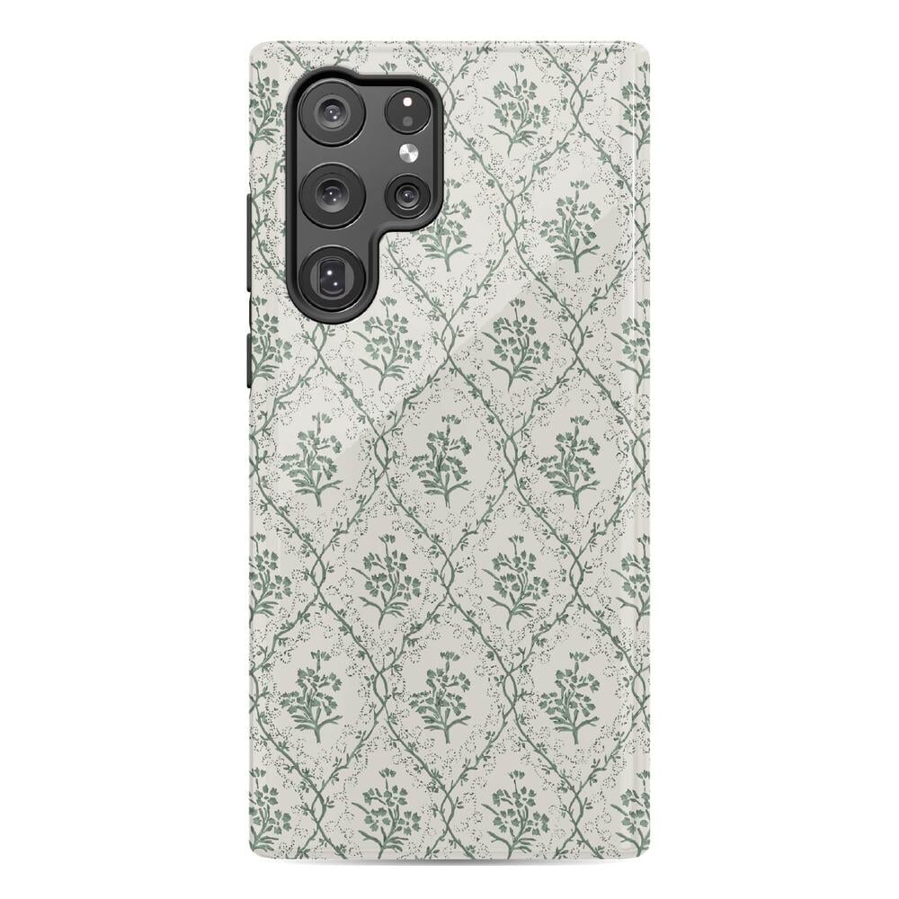 Sage Tapestry | Floral Vines Case iPhone Case get.casely Essential Galaxy S22 Ultra