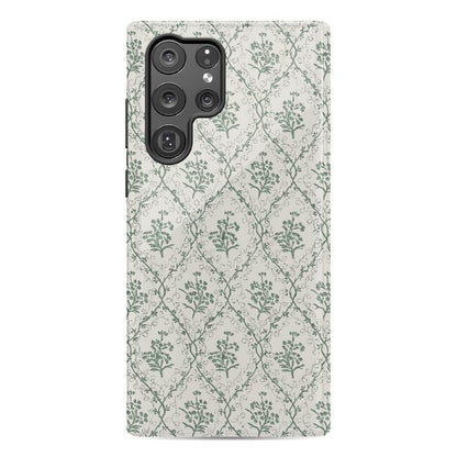 Sage Tapestry | Floral Vines Case iPhone Case get.casely Essential Galaxy S22 Ultra