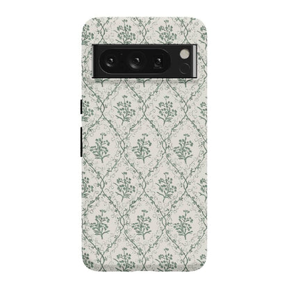 Sage Tapestry | Floral Vines Case iPhone Case get.casely Essential Google Pixel 8 Pro
