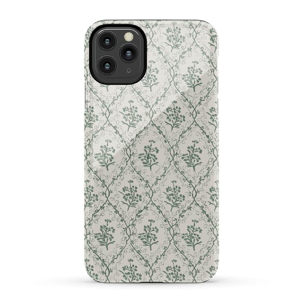 Sage Tapestry | Floral Vines Case iPhone Case get.casely Essential iPhone 11 Pro Max