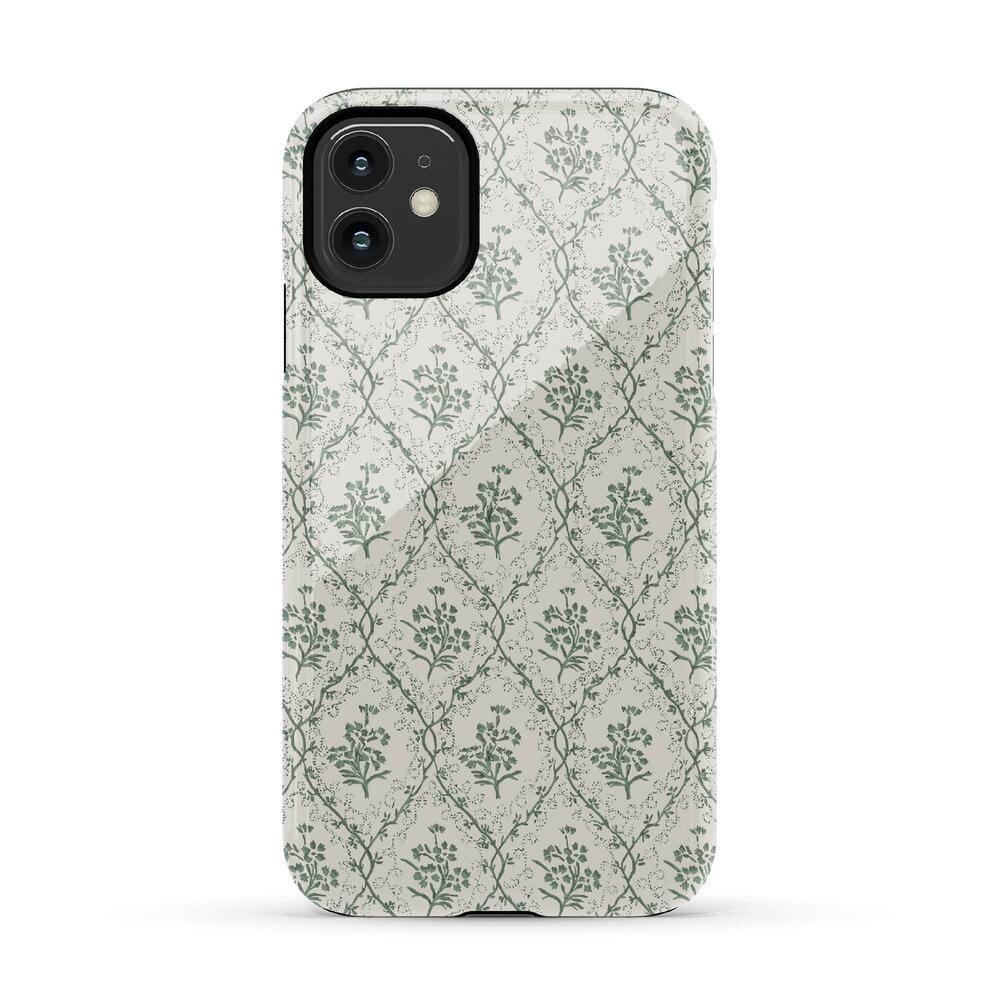 Sage Tapestry | Floral Vines Case iPhone Case get.casely Essential iPhone 11