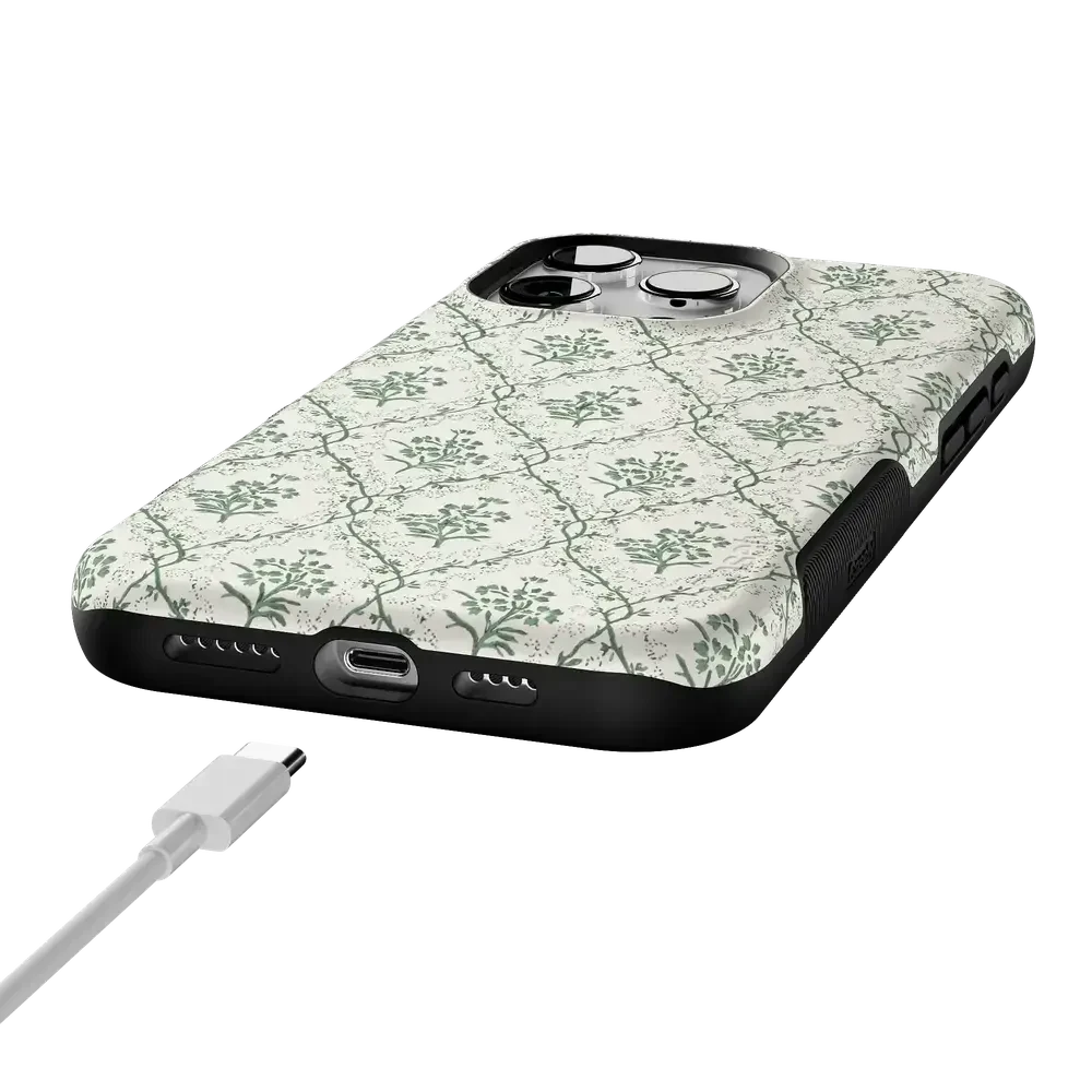 Sage Tapestry | Floral Vines Case iPhone Case get.casely