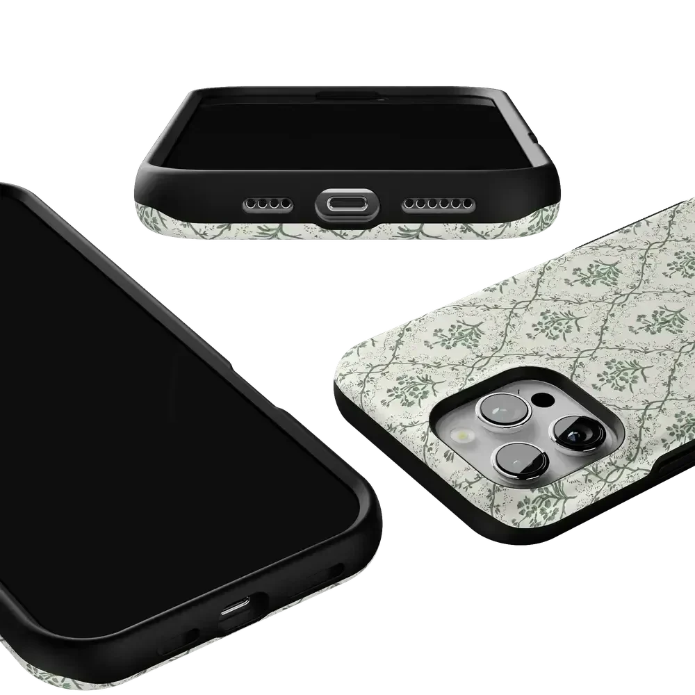 Sage Tapestry | Floral Vines Case iPhone Case get.casely