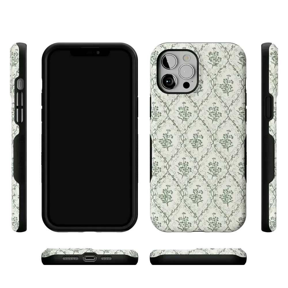 Sage Tapestry | Floral Vines Case iPhone Case get.casely