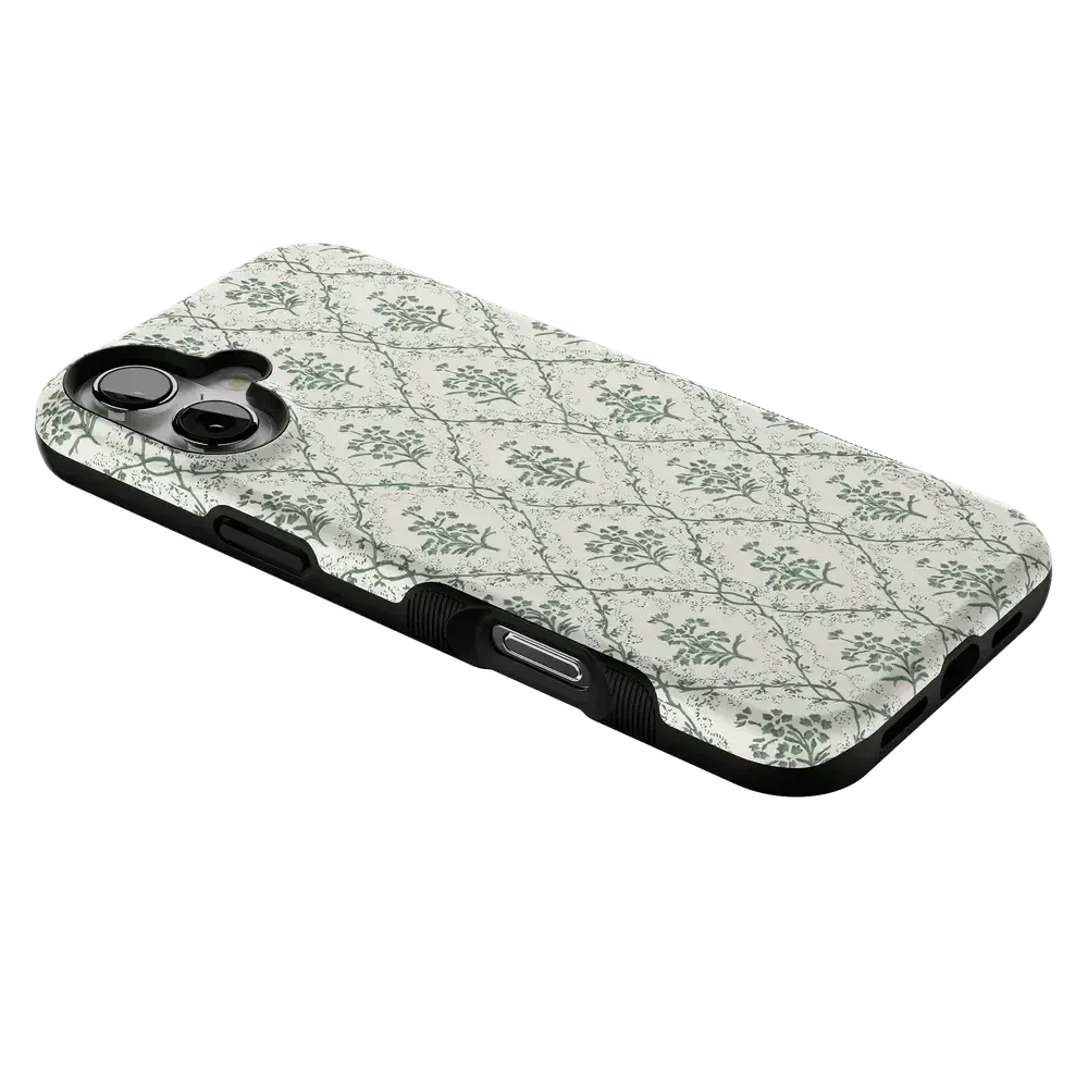 Sage Tapestry | Floral Vines Case iPhone Case get.casely