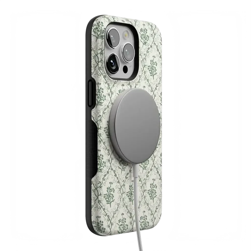 Sage Tapestry | Floral Vines Case iPhone Case get.casely
