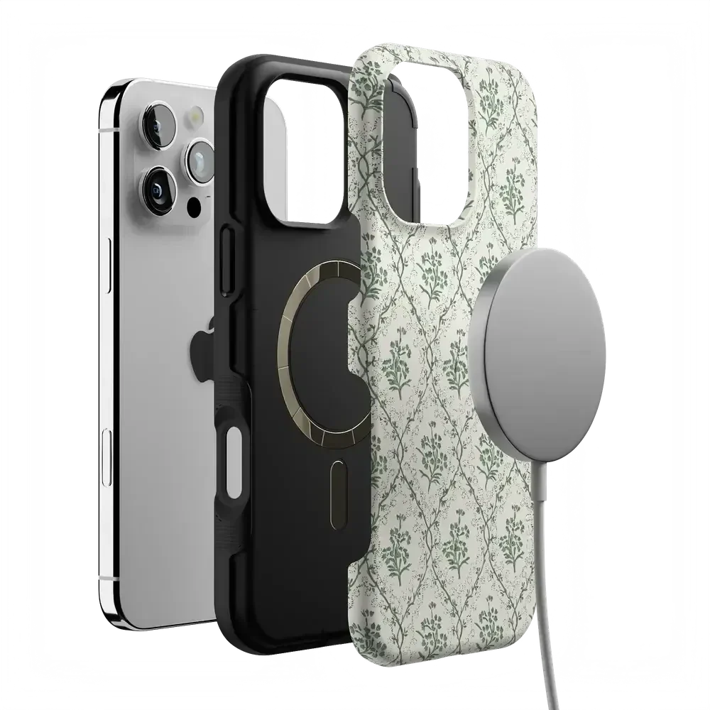 Sage Tapestry | Floral Vines Case iPhone Case get.casely