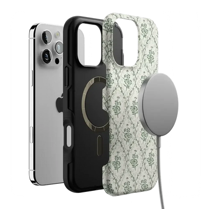 Sage Tapestry | Floral Vines Case iPhone Case get.casely