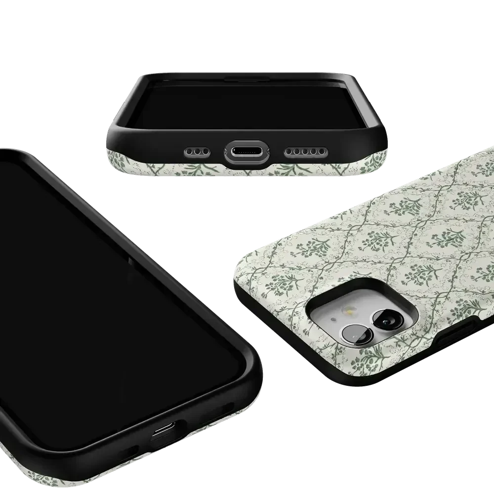Sage Tapestry | Floral Vines Case iPhone Case get.casely