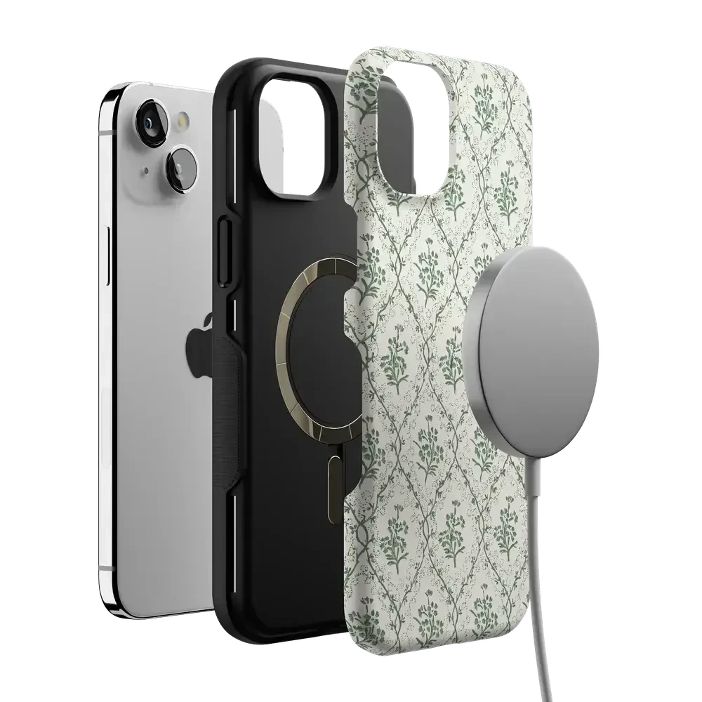 Sage Tapestry | Floral Vines Case iPhone Case get.casely