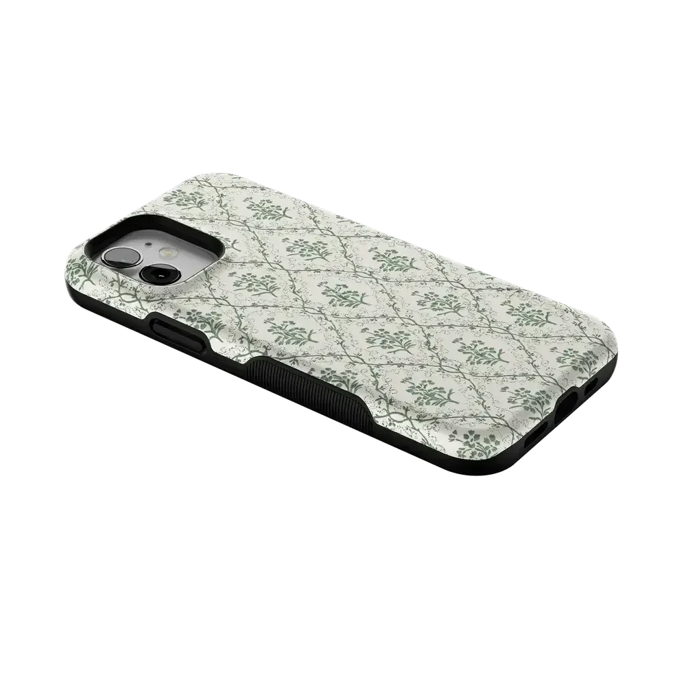 Sage Tapestry | Floral Vines Case iPhone Case get.casely