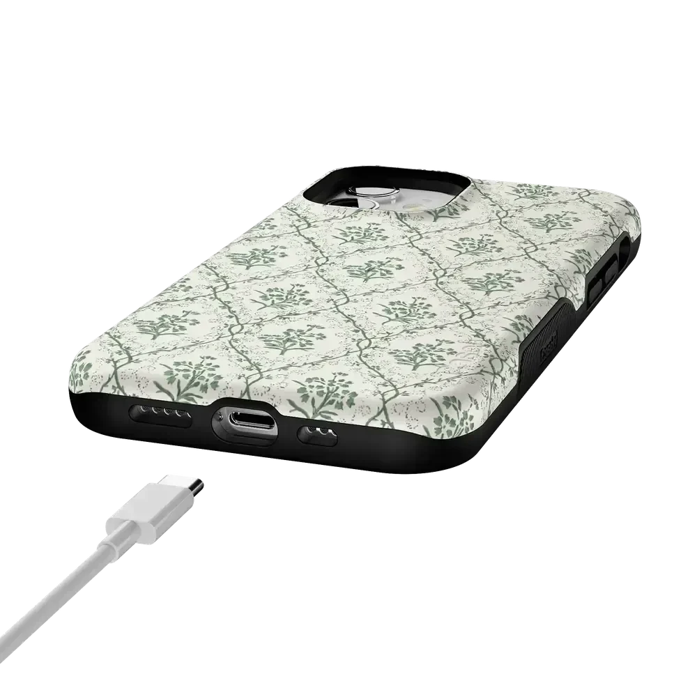 Sage Tapestry | Floral Vines Case iPhone Case get.casely