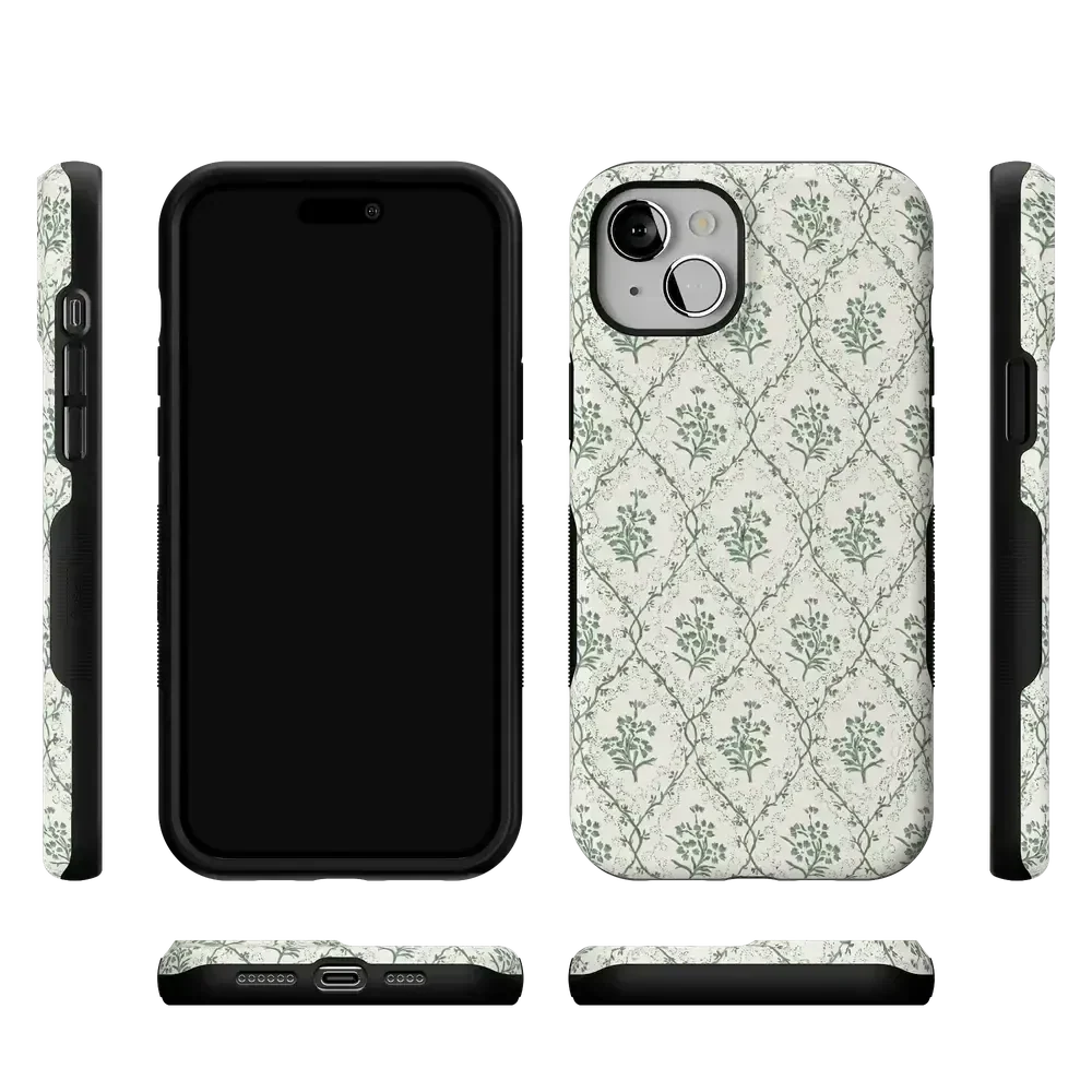 Sage Tapestry | Floral Vines Case iPhone Case get.casely