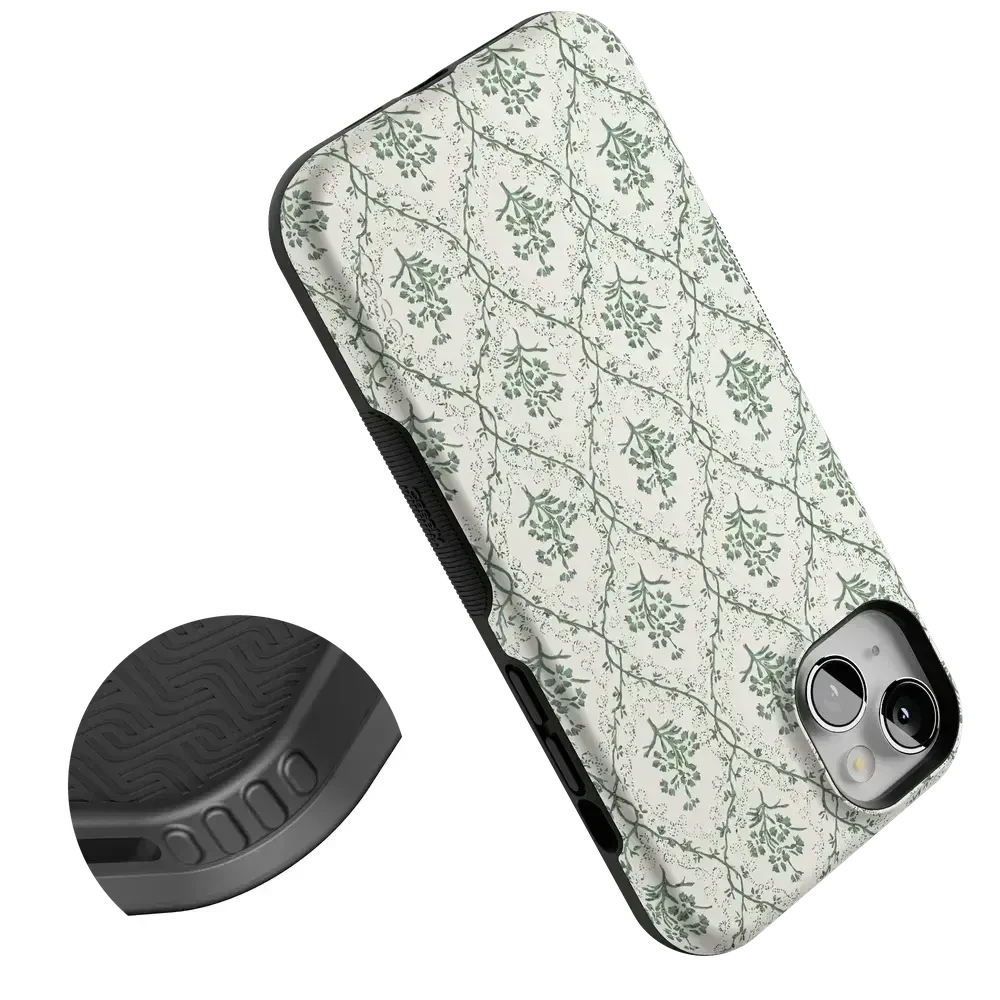 Sage Tapestry | Floral Vines Case iPhone Case get.casely