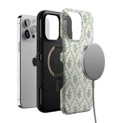 Sage Tapestry | Floral Vines Case iPhone Case get.casely